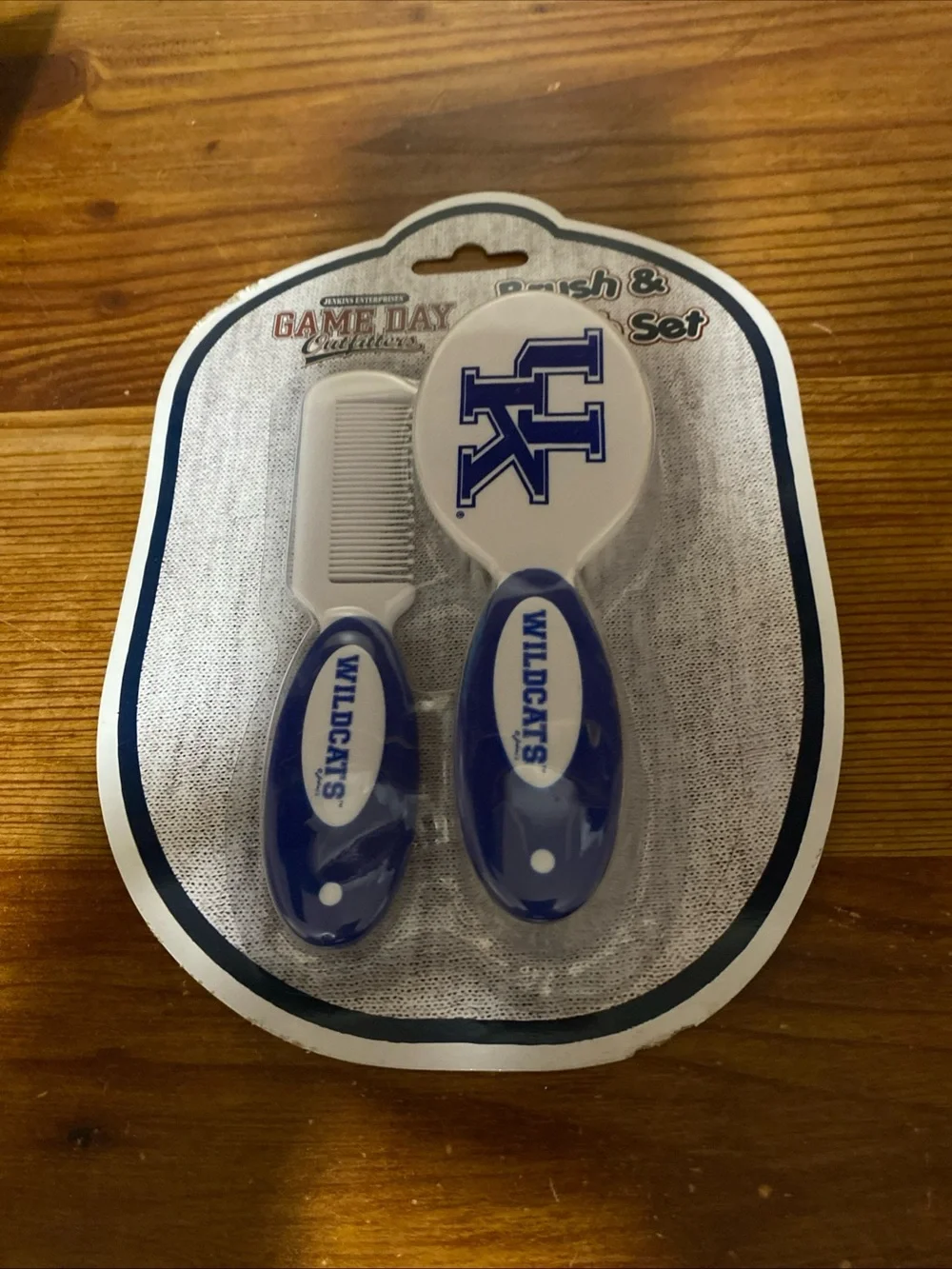 Wildcats Blue Hair Brush & Comb Set - Team Logo